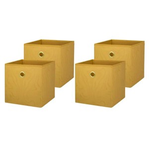 4 Pack Collapsible Fabric Cube Storage Bins (10.5" x 10.5") - 1 of 4