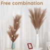 4 PCs Extra Large Faux Pampas Grass Decor, 44 Inch Large Tall Fluffy Artificial Pampas Grass - 3 of 4