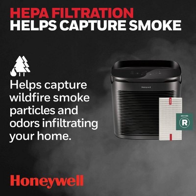 Honeywell Black HEPA Air Purifier for Medium-Large Rooms