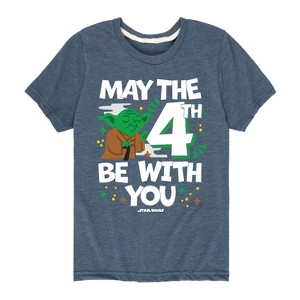 Boys' - Star Wars - Yoda May The 4Th Short Sleeve Graphic T-Shirt - 1 of 4