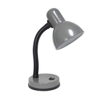 Basic Metal Desk Lamp with Flexible Hose Neck - Simple Designs