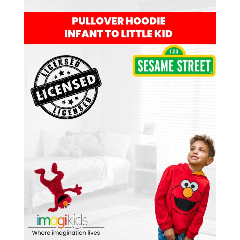 Sesame Street Elmo Hoodie, 3 of 9