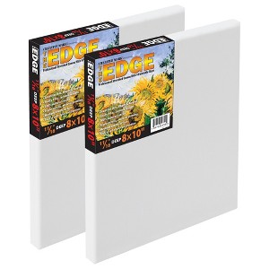 Creative Mark The Edge Deluxe Cotton Stretched Canvas for Painting, 2-Pack, 14oz. Primed Weight, Universal Archival Priming, Medium Tooth, Frameless - 1 of 4