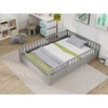 CAVINAS Twin Size Wood Montessori Bed,Modern Floor Bed with Super High Security Barrier and Door,Toddler Bed for Bedroom - 2 of 4