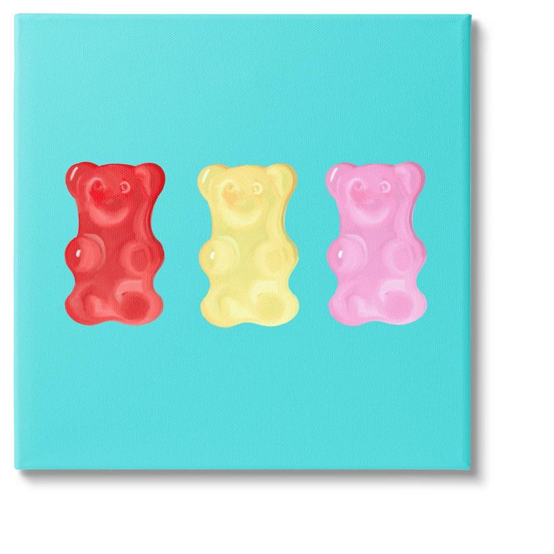 Stupell Industries Cute Gummy Bear Candies Canvas Wall Art, 1 of 6