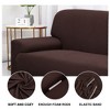 PiccoCasa High Stretch Solid Polyester Sofa Slipcovers with One Pillowcase - 4 of 4