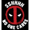 Men's Marvel Deadpool Sshhhh... No One Cares T-Shirt - 2 of 4
