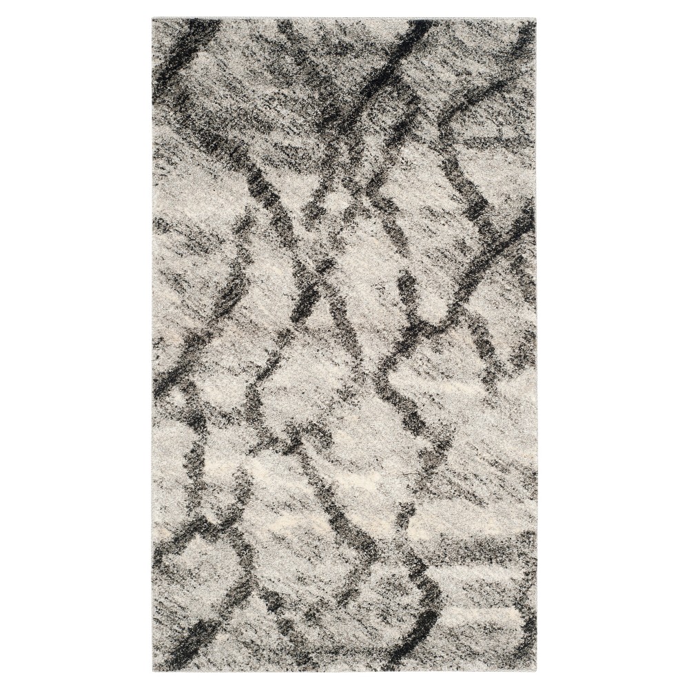 Altair Rug - Light Gray/Black (4'x6') - Safavieh