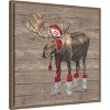 Amanti Art Warm in the Wilderness Moose by Tara Reed Canvas Wall Art Print Framed 22-in. W x 22-in. H. - 2 of 4