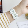 HTUTWOO Bowknot Apple Watch Strap, Sport Silicone Band 38/40/41/42/44/45/49mm, Adjustable Wristband for iWatch Series 10 9 8 7 6 5 4 3 2 1 Ultra SE - 3 of 4