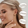3Pairs Hoop Earrings Set for Women, Chunky, Hypoallergenic, Lightweight, Trendy Hoop Earrings. - 2 of 4