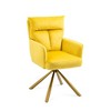 Mid Century Modern Accent Chair, Accent Chair With Metal Frame And Legs, Curved Backrest, High-density Sponge - 3 of 4