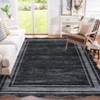Modern Solid Scalloped Area Rug Machine Washable Rug  with Non-Slip Backing  Low Pile Stain Resistant Floor Cover for Living Room Bedroom Office - 3 of 4
