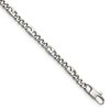 Chisel Stainless Steel Polished 4mm 8.5" Figaro Bracelet - 2 of 4