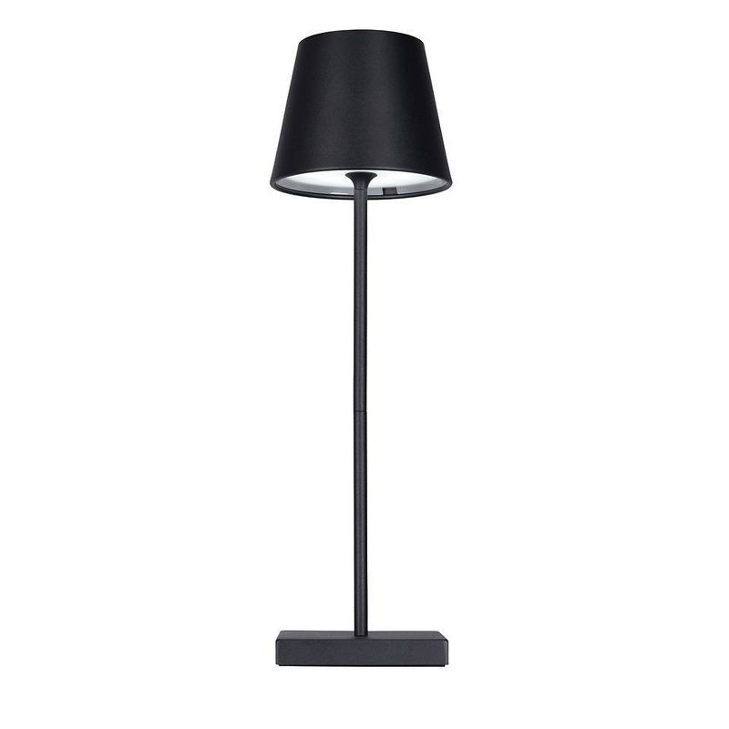 Cresswell Lighting Cordless Rechargeable Stick Table Lamp Black (Includes LED Light Bulb), 1 of 10