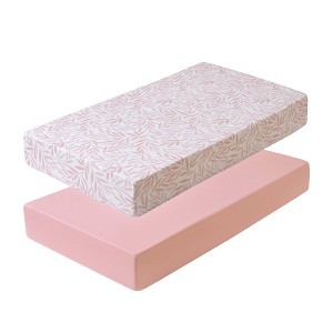 Crib & Toddler Bed Sheets for Baby Girls and Boys, 2-Pack Fitted Mattress Sheets by Sweet Home Collection® - 1 of 4