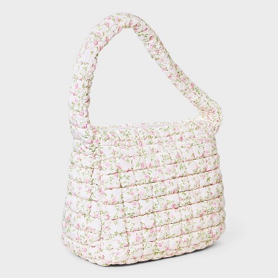 Сумки Wild Fable Floral Print Puffer Hobo Shoulder Bag - Wild Fable™ Pink — фото 3
