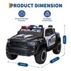 COZONY 12V Licensed RAM Kids Ride-On Police Car w/ Remote, Electric Pickup Truck for Age 3-6, 3 Speeds Adjustable - 2 of 4