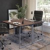 Flash Furniture Harvey Black Finish Computer Desk with Silver Metal Frame - image 3 of 4