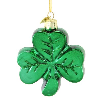 Noble Gems 3.25" Shamrick Ornament Irish Luck  -  Tree Ornaments