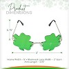 4E's Novelty Shamrock Glasses – Green St. Patrick's Day Sunglasses for Adults & Kids, Perfect Party Accessory for Men & Women - 4 of 4