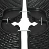 Okak HDPE Patio Umbrella Base with Water or Sand Filled, All-Weather Umbrella Stand with Woven Pattan, Cantilever Umbrella Base for Home, Black - 2 of 4