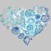 Men's Design By Humans Sea. Heart of the shells. By Katyau T-Shirt - 2 of 4