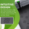 Infurnic Planters, Tall Garden Bed with Trellis and Wheels, Standing Planter Box for Flowers, Climbing Plants, Backyard, Gray, 43.43"*18.27"*64.29" - 4 of 4