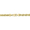 Black Bow Jewelry Men's 6mm 10k Yellow Gold Solid Diamond Cut Rope Chain Necklace - 3 of 4