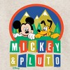 Boys' - Disney - Mickey And Pluto Graphic Long Sleeve Fleece Sweatshirt - 2 of 4