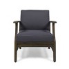 Club Chairs Set of 2,Wood Patio Accent Chair With Cushion Seat,Outdoor Patio Chairs,Classic Club Chairs For Patio,Backyard,Garden-Cuddlewood - 3 of 4