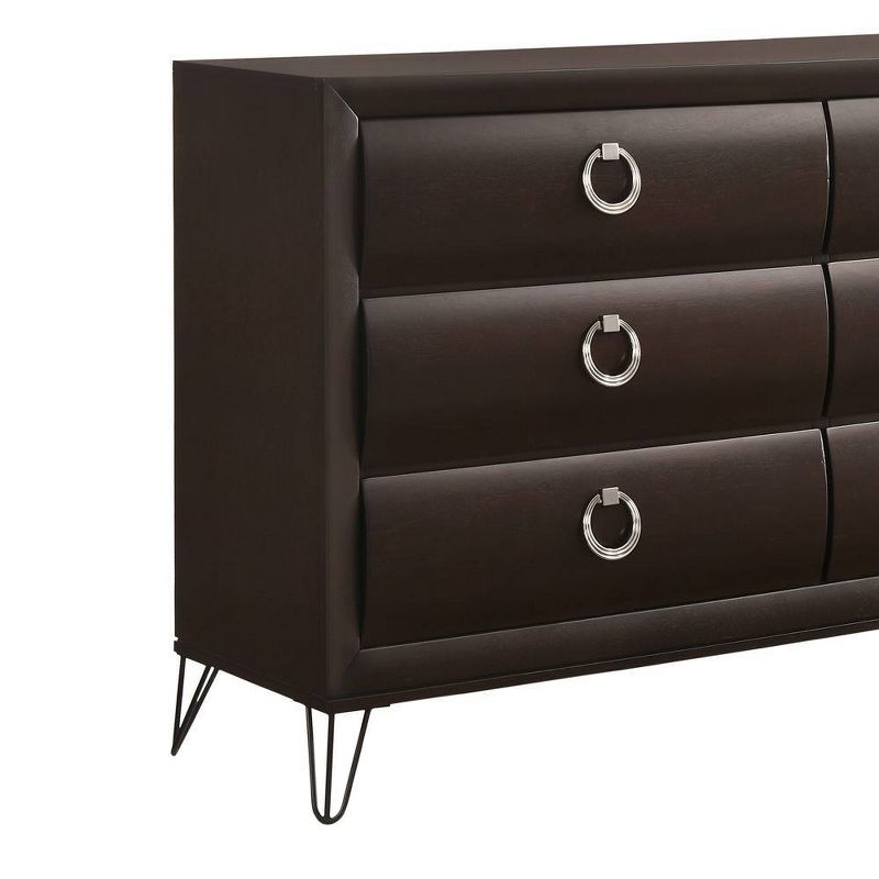 63&#34; Tablita Dresser Dark Merlot - Acme Furniture, 5 of 7