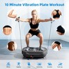 Vibration Plate Exercise Machine, 999 Levels, Bluetooth Music, 450 lbs Capacity, Fitness & Physical Therapy Platform - 4 of 4