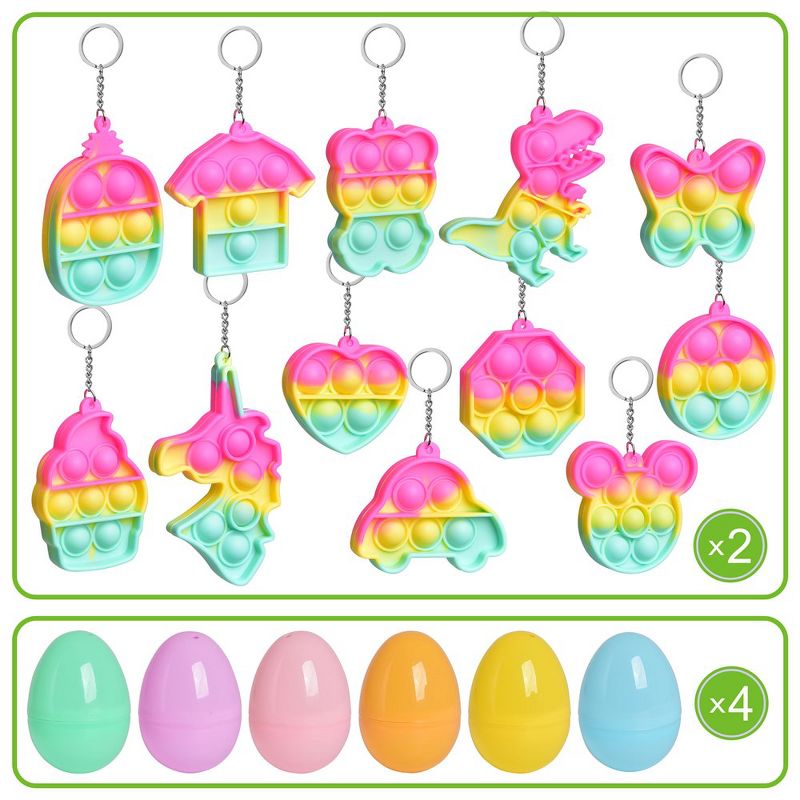 Fun Little Toys 24 PCS Easter Keychain Poppers, 2 of 8