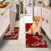 Christmas Doormat Xmas Deer and Snowflake Print Door Mat Entryway Floor Mats - 3 of 4