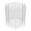 vidaXL Gabion Basket Hexagonal, Galvanised Steel Gabion Planter, Gabion Raised Bed for Garden, High Load Capacity, 39.4"x35.4"x39.4" - 4 of 4