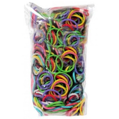 multi colored rubber bands