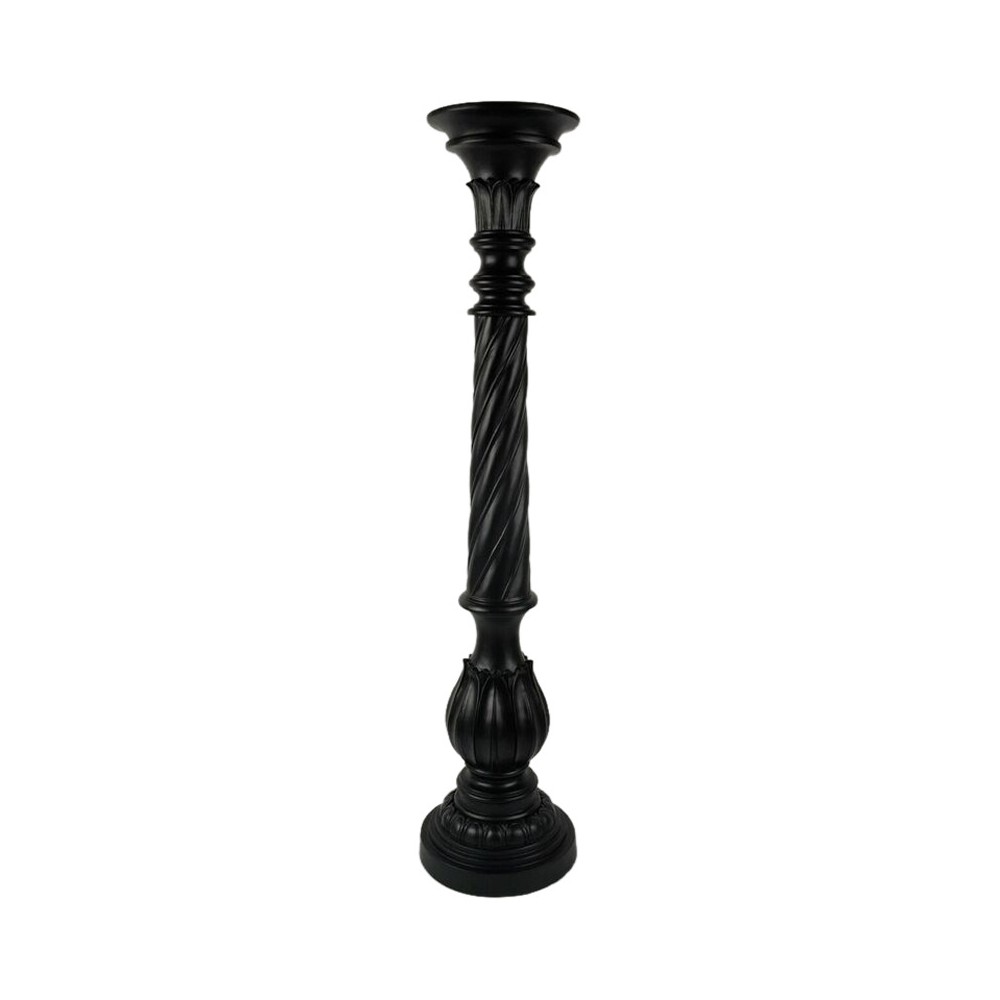 Single Candle Stick Black 35" - Drew DeRose