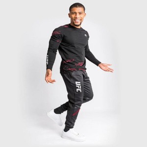 Venum UFC Authentic Fight Week 2.0 Jogger Pants - Black/Red - 1 of 2