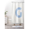 Deny Designs April Lane Art Block Monogram Shower Curtain - 3 of 3