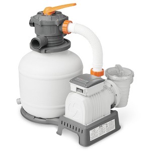 Bestway 58500E Flowclear 2200 Gallon Sand Filter Pump for Above Ground 300 to 14,400 Gallon Swimming Pools with Adapter, (Sand is Sold Separately) - 1 of 4