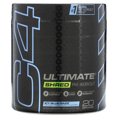 C4 / Cellucor C4 Ultimate Shred, Pre-Workout, Ice Blue Razz, 11.1 oz (316 g)