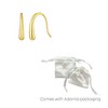 Adornia 14k Gold Vermeil .925 Sterling Silver Teardrop Wire Earrings - 4 of 4