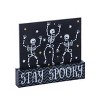 Transpac Wood 7.91 in. Gray Halloween Dancing Skeleton - 2 of 3