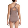 Lands' End Women's Chlorine Resistant Shine Shirred One Shoulder Tankini Swimsuit Top - 2 of 4