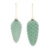 Frosted Glass Pinecone Ornament (Set of 6) - 2 of 4