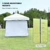 Costway 10ft X 10ft Pop Up Tent Slant Leg Canopy W/ Roll-up Side Wall - 4 of 4