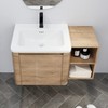 GDFStudio Nibley Wall-Mounted Bathroom Vanity with Ceramic Sink - 2 of 4