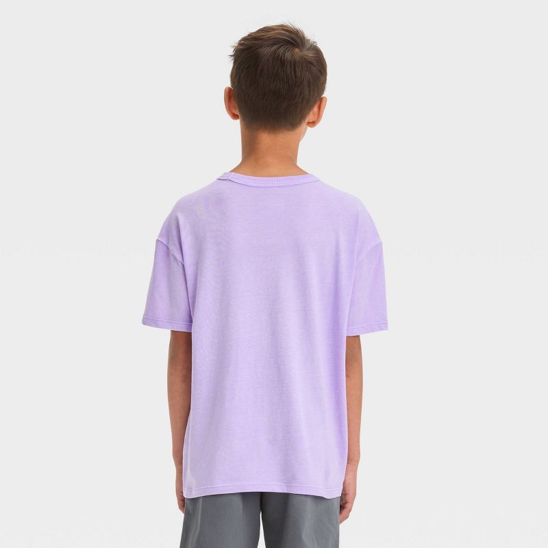 Boys' Short Sleeve Tiger Graphic T-Shirt - Cat & Jack™ Purple, 4 of 5