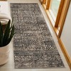 Vintage Rustic Distressed Modern Indoor Runner or Area Rug by Blue Nile Mills - 2 of 4
